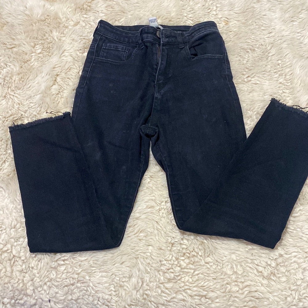 Fringe Black Skinny Jean